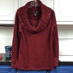 Questions cowl‎ neck sweater